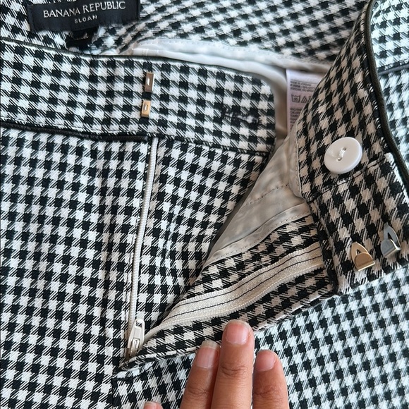 Banana Republic Sloan Skinny-Fit Plaid Pants Women’s Size 4 - Picture 2 of 5